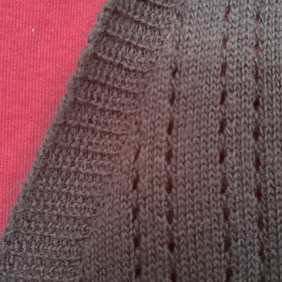 Travel Pointelle Cardigan Sweater Knit Signature Robbie Bee Petite PL Like New - Picture 5 of 11